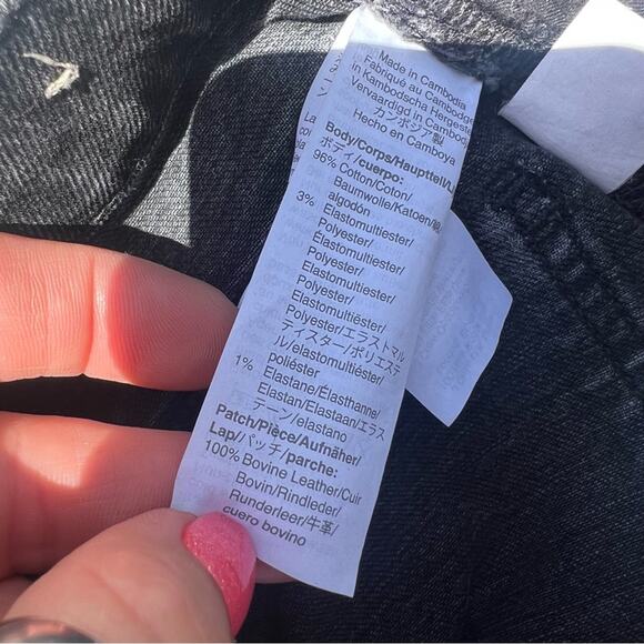 Madewell the perfect vintage ankle jean black size 24 - Picture 7 of 8